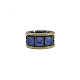 Anillo Plata 925 Dobletes Cuarzo y Circonitas
