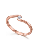 Anillo de compromiso oro y Diamantes