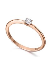 Anillo de compromiso oro y Diamante