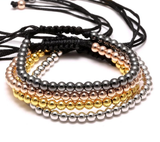 Pulsera Unisex bolas 4 acabados