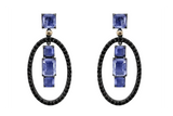 Sterling Silver Doublet Quartz and Zirconia Earrings
