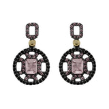 925 Sterling Silver Bohemme Quartz and Zirconia Doublet Earrings