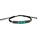 BOHEMME Sterling Silver Double Quartz and Zirconia Bracelet