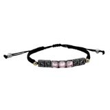 BOHEMME Sterling Silver Double Quartz and Zirconia Bracelet