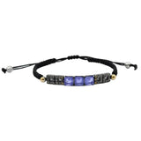 BOHEMME Sterling Silver Double Quartz and Zirconia Bracelet